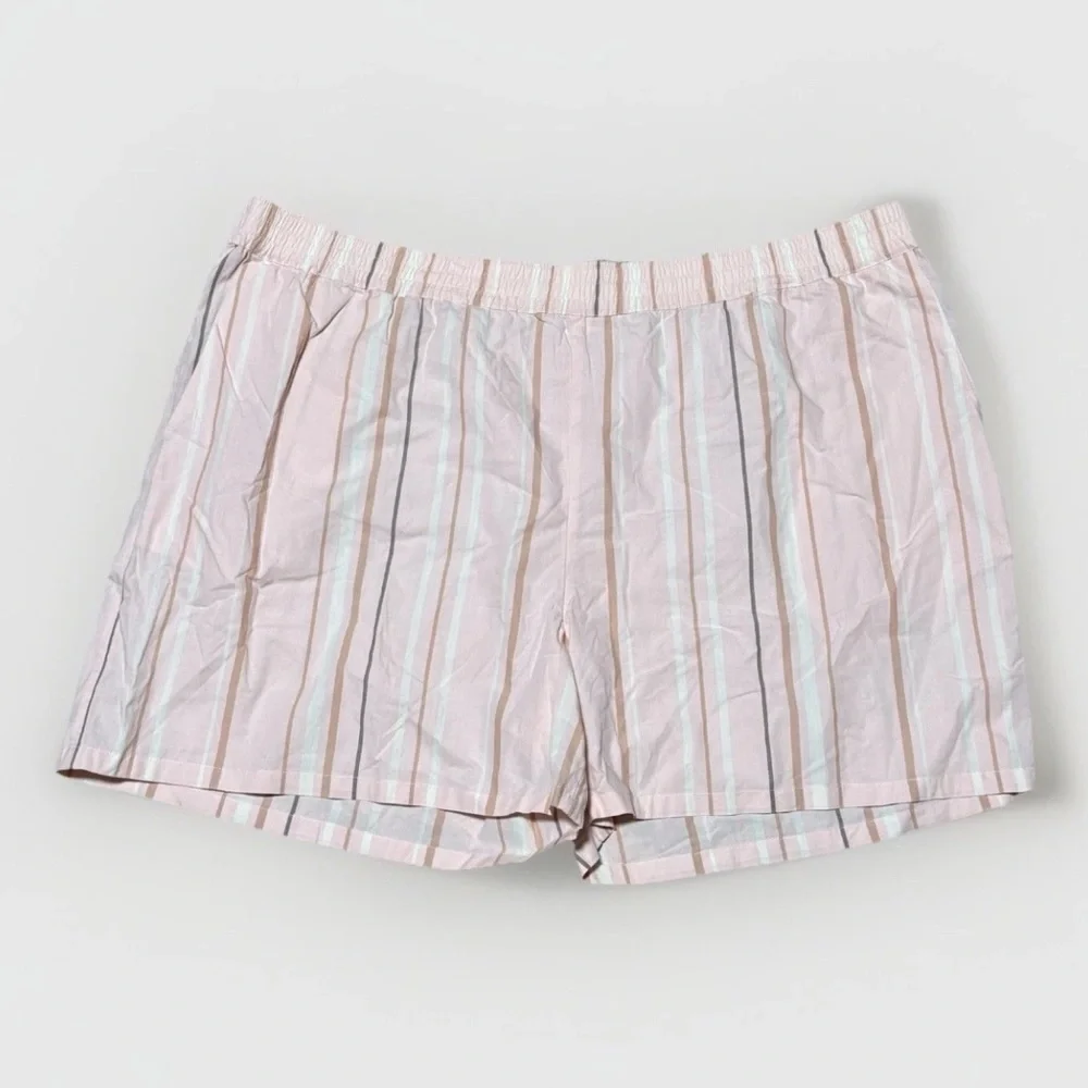 BP. Striped Cotton Pajama Lounge Shorts 2XL boho - Picture 1 of 4